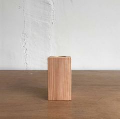 リカシツ 木製 試験管立て SiTATEキューブ301QL 関谷 一輪挿し 花器 キューブ シンプル 飾る おしゃれ インテリア Wooden Test Tube Stand Flower Vase Cube Sekiya Interior