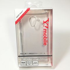 AQUOS CRYSTAL Y 透明クリアハードケース ◆未使用