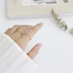 ◯シルバー　ゴールド　リング　silver gold ring　約15.1mm(5号～10号)　シンプル　カジュアル　大人　定番　ベーシック