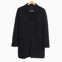 定価10万◇COMME des GARCONS HOMME 2015aw チェスター コート 後染め ブラック ミリタリーテイスト コムデギャルソンオム 　