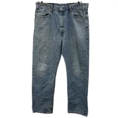 Levi's 505 デニムパンツ W38 ライトブルー リーバイス ジップアップ ビッグサイズ ストレート 古着卸 アメリカ仕入 2507-502