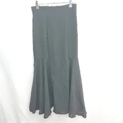◇ ⊂ ◎●未使用● Louere マーメイド ロング Aライン スカート サイズL ブラック レディース E  【1411280008157】