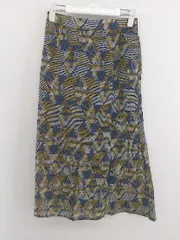 ◇ Sonny Label URBAN RESEARCH 総柄 ロング フレア スカート サイズ36 ブルー イエロー ホワイト レディース P  【中古】 【1210110005058】