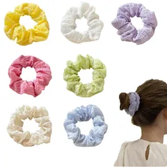 【在庫セール】可愛い る高弾性 輪ゴム 子供 髪ゴム 大人 髪留め レディース っぽい おしゃれ 女性 ヘアアクセサリー ヘアアクセ （7色入） 入学式 髪飾り 通学 シュシュ 通勤 ヘアゴム プレゼント ZHEJIA 混合色