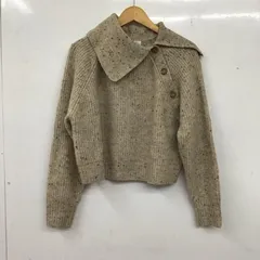 LOWRYS FARM ローリーズファーム ニット、セーター 長袖 lf623511ad ニットアシメカタボタンネップLS 長袖ニット