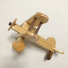 新品 木製 ひこうき 天然 シーシャムウッド おもちゃ 飛行機 インテリア 木