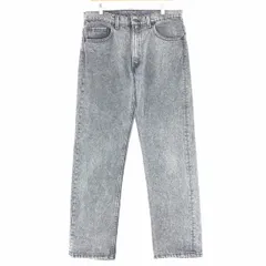 古着 90年代 リーバイス Levi's 505-4867 ケミカルウォッシュ ブラックジーンズ テーパードデニムパンツ USA製 メンズw35/taa000776