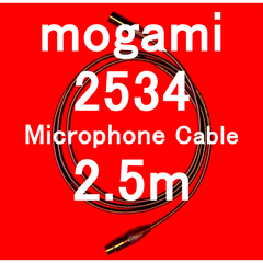mogami 2534 Microphone Cable with Neutrik Gold Plated XLR Connector 2.5m