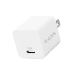 【新品・7営業日以内発送】エレコム ELECOM MPA-ACCP28WH USB 充電器 PD対応 20W Type－C ×1ポート 小型 軽量 iPhone iPad ホワイト MPAACCP28WH【沖縄離島販売不可】