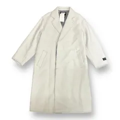 定価37400円 新品 MAISON SPECIAL SUPER140Sウールプライムオーバーカットオフステッチセミダブルチェスターコート メゾンスペシャル グレー 11222161204のサムネイル