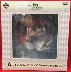 バンプレスト 一番くじ Re:ゼロから始める異世界生活 いつでもあなたと一緒だよ A賞レム&ラムフィギュア Nyanko mode