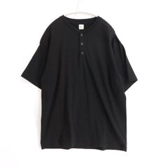 【中古A】Ron Herman California ロンハーマンカリフォルニア S メンズ 半袖Tシャツ 22AW ヘンリーネック オーバーサイズ 3620900016 黒 中古A 古着