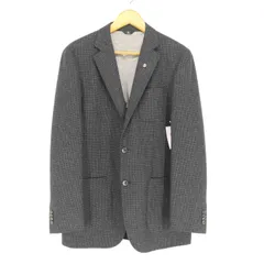 ランバンコレクション LANVIN COLLECTION カシミヤ混 ウール2Bテーラードジャケット メンズ  S52-27のサムネイル