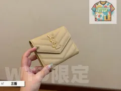 【本日限定特価】イヴ?サンローラン キャビアレザー ミディアムウォレット 13×10cm フルレザー 専用ボックス付き[本日特価|新品未使用品]-WT0輸入-FE36
