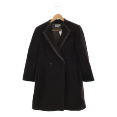 最高級 GIORGIO ARMANI 黒タグ ベロア ロングコート クロコ柄