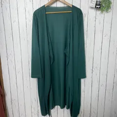 新品8L 大きいサイズ 大判ロングガウン　グリーン系