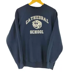 フルーツオブザルーム FRUIT OF THE LOOM 80S MADE IN USA フロントプリントクルーネックスウェット メンズ import：L 