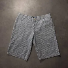 GQ2218◇KAVU : シアサッカーショーツ◇XL◇サックスブルー/白 ストライプ柄 カブー ショートパンツのサムネイル