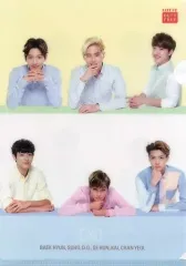 【中古】クリアファイル(男性アイドル) EXO A4クリアファイル(背景：イエロー＆ブルー) ロッテ免税店来店特典