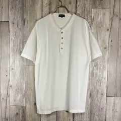 OLD UNIQLO 90s 紺タグ ユニクロ ヘンリーネック 半袖 Tシャツ
