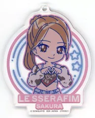 【中古】キーホルダー サクラ LE SSERAFIM のすたるぽっぷ アクリルプレートキーホルダー～ANTIFRAGILE～