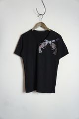 美品 roar ロアー 半袖 Tシャツ ショートスリーブ カットソー 11SRT-03B スワロフスキー 装飾 銃 ガン 黒 Y2K サイズ2 804P★4