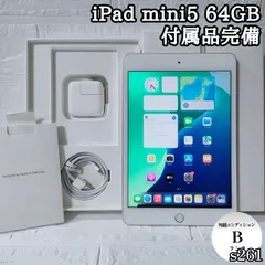 iPad mini5 SIMフリー 64GB 付属品完備　管理番号：127 refurb-ipad-mini-cell-silver-