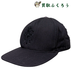 クロムハーツ Chrome Hearts　ダガーキャップ　デニム  ブラック　CHプラス ユニセックス