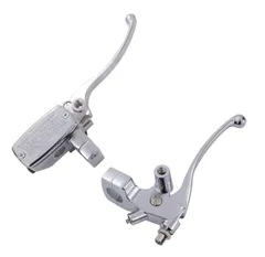 マスターシリンダー ブレーキ クラッチ レバー セット 25mm シルバー 銀 ハンドル シャドウ マグナ スティード ドラッグスター 等 汎用品