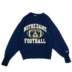 た*あ様 champion チャンピオン リバースウィーブノートルダム USA製 逸品】90s champion Reverse Weave Crew fade navy 