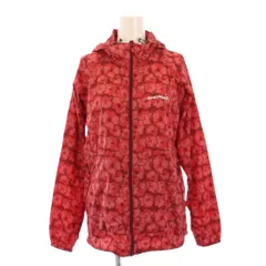 モンベル Montbell ウインドブラストプリントパーカ ジャケット ジップアップ プリント 総柄 ナイロン M 赤 1103265 /BM