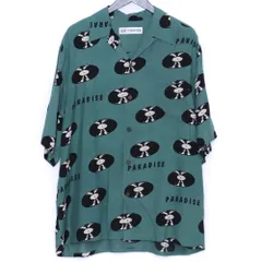 超名作ワコマリア　レコードシャツ WACKO MARIA/RECORDS HAWAIIAN SHIRT（GRAY）［レコード