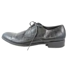 美品 DOLCE&GABBANA ドルチェアンドガッバーナ ビジネスシューズ ドレスシューズ レースアップ 革靴 レザー 靴 シューズ ブラック 9 メンズ 古着 中古 USED