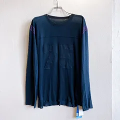 美品✨ アディダス オリジナルス adidas originals 長袖シャツ カットソー ロンT 刺繍 ビッグロゴ デカロゴ ナンバリング 平成レトロ y2k 00s ネイビー