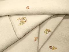 平和屋着物▼訪問着　総刺繍　舞葉文　金糸　正絹　逸品　未使用　DAAS7956fe