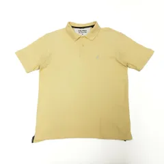 【最終値下げ SALE】NAUTICA ノーティカ ポロシャツ ワンポイント 刺<!-利用不可文字-!> イエロー L　B202507
