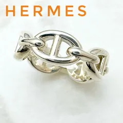 新品未使用 HERMES エルメス シェーヌダンクルリング サイズ53 シルバー Hermes エルメス シェーヌダンクル シルバーリング #53／13号