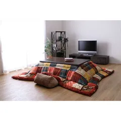 【 新品 未開封 】 イケヒコ こたつ掛け布団 シンシア (レッド) 205×245cm [対応天板サイズ：約80×120cm /長方形] 未使用 送料無料のサムネイル