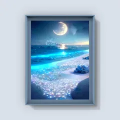 【迅速発送】LEADINTOP スクエアビーズ ダイヤモンドアート キット 四角いビーズ 30X40cm 海辺 全面貼り付けタイプ ダイヤモンドペインティング ダイヤモンド塗装 ダイアモンドビーズ モザイクアート 人気 モザイクビーズ ビーズアート ビーズ絵画