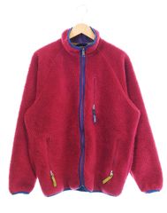 パタゴニア PATAGONIA 92年製 USA製 Retro Cardigan レトロカーディガン フリースジャケット 90s 90's 90年代 23022 ジャケット ワインレッド Lサイズ 103MT-2349