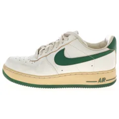 NIKE (ナイキ) WMNS AIR FORCE 1 LOW GREEN AND MUSLIN ウィメンズ エアフォース グリーンアンドムスリン ローカットスニーカー ホワイト/グリーン レディース US8.5/25.5cm DZ4764-133