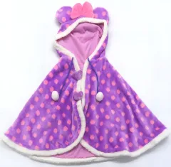 【中古】アウターウェア ミニーマウス(水玉/パープル) フード付きポンチョ 「ディズニー」 東京ディズニーリゾート限定
