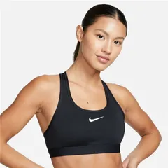 ナイキ スポーツブラ レディース NIKE スウッシュ ミディアムサポート｜スポブラ スポーツ用インナー ブラトップ  アンダーウエア ランニング トレーニング ダンス 運動 ブラック 黒 スポーツウエア/DX6822-010