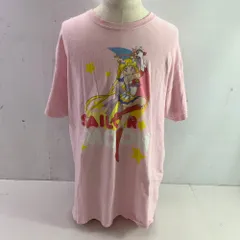 04w3854▽※【中古】美少女戦士セーラームーン 月野うさぎ sailor moon セーラームーン Tシャツ 90’ｓ ヴィンテージ XL 希少 ピンク【八王子店】