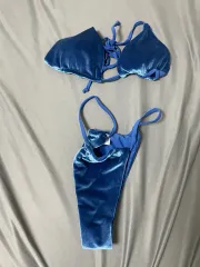 ブルー ツアーベルベット ビキニ スモール 新品