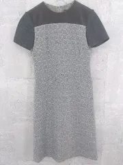 ◇ ROPE ロペ  半袖 膝下丈 ワンピース 7AR グレー レディース  【中古】 【1002799640251】