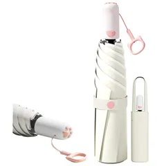 猫の肉球傘 日傘 折りたたみ傘 UVカット 100 遮光 折り畳み 軽量 おりたたみ傘 日傘兼用雨傘 レディース 子供 ワンタッチ自動開閉 紫外線遮断 耐風撥水 持ち運びに便利 収納ポーチ付き プレゼント