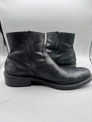 stefanorossi ステファノロッシ サイドジップブーツ レザー ブラック 27.5cm