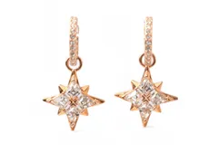 スワロフスキー ピアス/両耳用 5494337 SWAROVSKI アクセサリー Symbolica ドロップピアス ラインストーン スター ローズゴールド 未使用【中古】