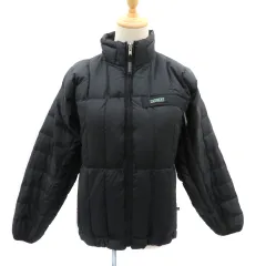 エーグル AIGLE ダウンジャケット ミドル丈 無地 XS 黒 ブラック /YK20のサムネイル